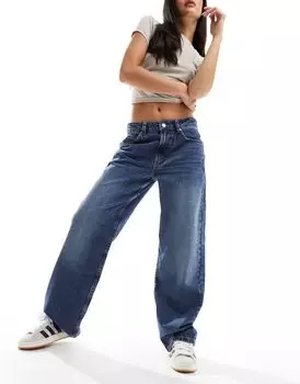 Темно-синие мешковатые джинсы-бойфренды ASOS DESIGN