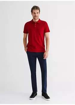 Темно-синие мужские брюки чинос с нормальной талией и нормальными штанинами SABRA Fabrika, темно-синий