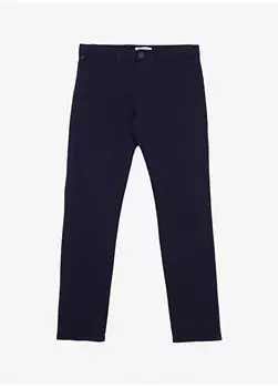 Темно-синие мужские брюки стандартной посадки с нормальной талией и нормальными штанинами LUIS24Y-REG U.S. Polo Assn., темно-синий