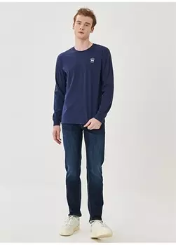 Темно-синие мужские джинсовые брюки стандартного кроя Lee