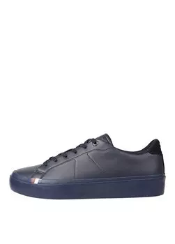 Темно-синие мужские кожаные кроссовки THICK VULC LOW PREMIUM LTH Tommy Hilfiger, темно-синий