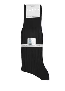 Темно-синие мужские носки в рубчик Falke