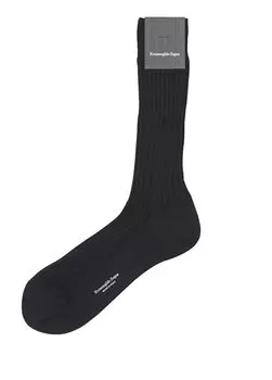 Темно-синие мужские носки Zegna