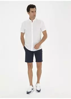 Темно-синие мужские шорты-бермуды стандартной посадки с нормальной талией RABI-B Cacharel, темно-синий