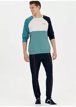 Темно-синие мужские спортивные штаны стандартной посадки с нормальной талией RC-ONTE U.S. Polo Assn., темно-синий