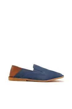 Темно-синие мужские замшевые лоферы Network, темно-синий