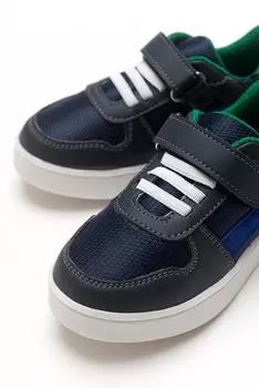 Темно-синие ортопедические кроссовки для мальчика на опоре MNPCCO