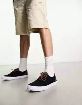 Темно-синие парусиновые кроссовки-плимсолы Jack & Jones