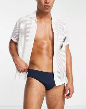 Темно-синие плавки ASOS DESIGN