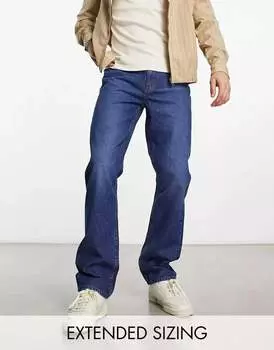 Темно-синие прямые джинсы ASOS