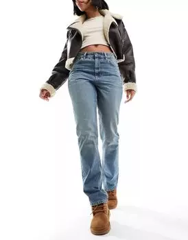 Темно-синие прямые джинсы в стиле 90-х ASOS