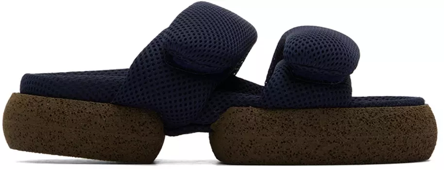 Темно-синие сетчатые сандалии Dries Van Noten