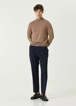 Темно-синие шерстяные брюки Boss