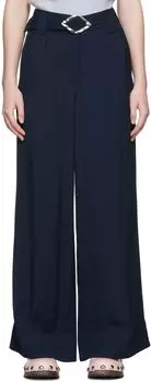 Темно-синие широкие брюки GANNI