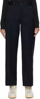 Темно-синие широкие брюки Jil Sander