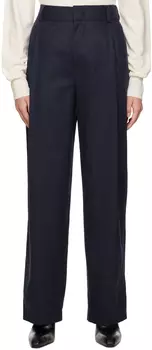 Темно-синие широкие брюки We11done