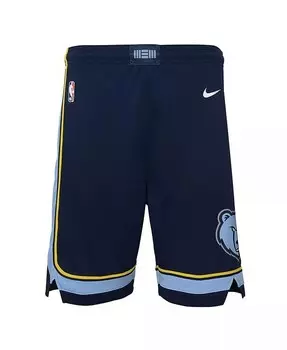 Темно-синие шорты Big Boys Memphis Grizzlies Icon Edition в сетку Performance Swingman Nike, синий