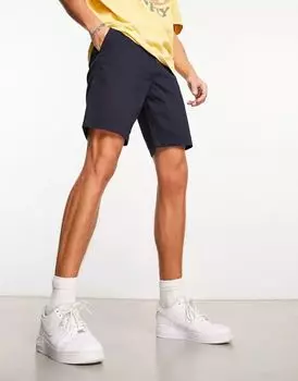 Темно-синие шорты чинос прямого кроя New Look