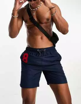 Темно-синие шорты для плавания-поло Superdry Vintage - NAVY