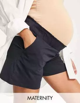 Темно-синие шорты из джерси для беременных Mamalicious Mama.licious