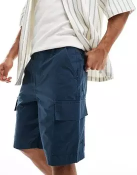 Темно-синие шорты карго ASOS DESIGN