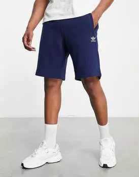 Темно-синие шорты с логотипом adidas Originals Trefoil Essentials
