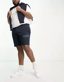 Темно-синие шорты с логотипом Tommy Hilfiger Big & Tall