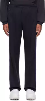 Темно-синие спортивные брюки с завязками NEEDLES