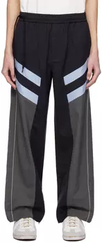 Темно-синие спортивные брюки со вставками A PERSONAL NOTE 73