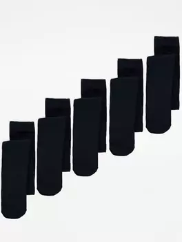 Темно-синие супермягкие школьные колготки из богатого хлопка (5 шт.) George., нави