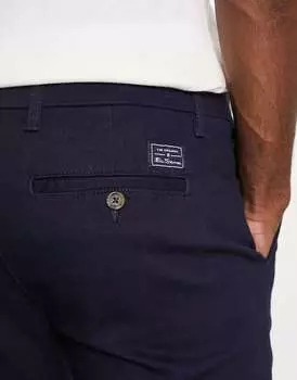 Темно-синие узкие эластичные чиносы Ben Sherman