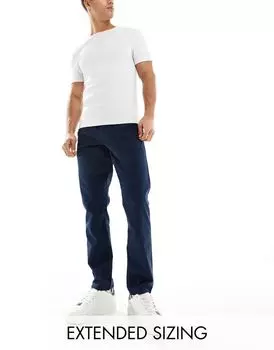 Темно-синие узкие чиносы чиносы ASOS DESIGN