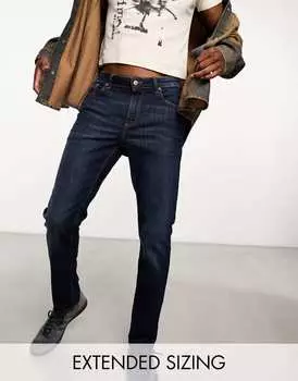 Темно-синие узкие джинсы ASOS DESIGN