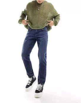 Темно-синие узкие джинсы ASOS DESIGN