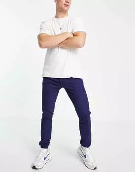 Темно-синие узкие джоггеры ASOS