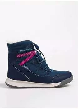 Темно-синие водонепроницаемые ботинки для девочек MK166125 SNOW CRUSH 3.0 WTRPF Merrell, темно-синий