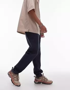 Темно-синие зауженные брюки чинос Topman