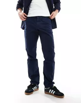 Темно-синие зауженные брюки-чиносы с логотипом PS Paul Smith