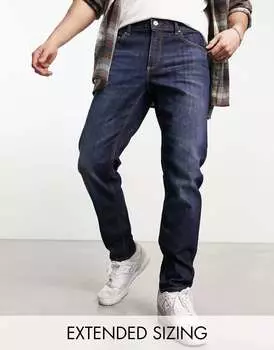 Темно-синие зауженные джинсы ASOS