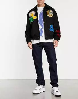 Темно-синие зауженные джинсы Levi's 502