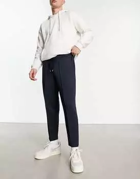 Темно-синие зауженные джоггеры ASOS DESIGN