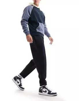 Темно-синие зауженные джоггеры с аквалангом ASOS