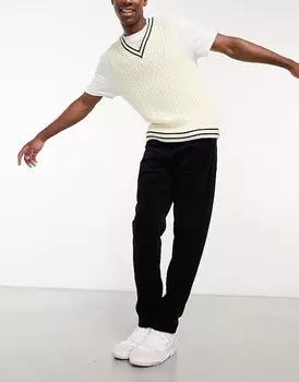 Темно-синие зауженные вельветовые брюки свободного кроя Carhartt WIP newel