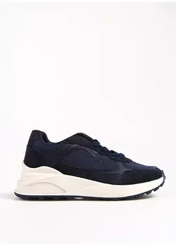 Темно-синие женские джутовые кроссовки Fabrika