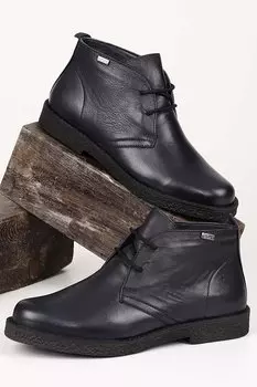 ТЕМНО-СИНИЕ женские повседневные ботинки Оксфорд из натуральной кожи на резиновой подошве со шнуровкой 51456 GNDER(R)