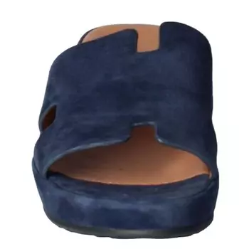 Темно-синие женские замшевые сандалии Catiana L'Amour des Pieds, темно-синий