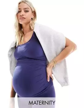 Темно-синий бесшовный жилет с поддержкой Mamalicious Maternity Mama.licious