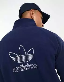 Темно-синий флис adidas Originals Adicolor