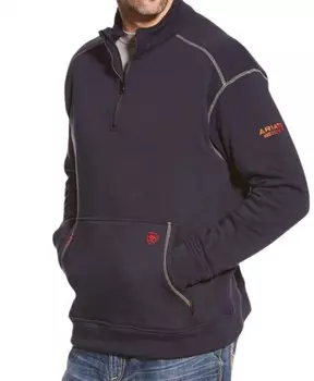 Темно-синий флисовый топ на молнии 1/4 Polartec Ariat, темно-синий