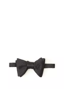 Темно-синий галстук-бабочка с узором в горошек Tom Ford